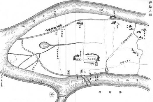 天王川(津島川)の古地図